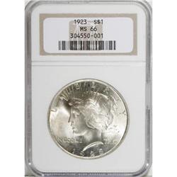 1923 $1 MS66 NGC