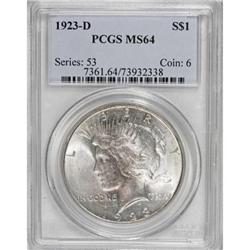 1923-D $1 MS64 PCGS