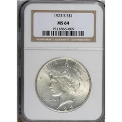 1923-S $1 MS64 NGC