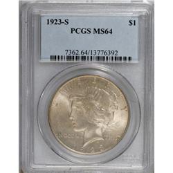 1923-S $1 MS64 PCGS