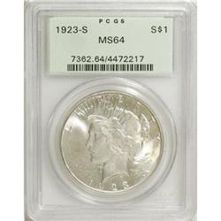 1923-S $1 MS64 PCGS