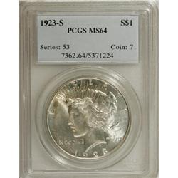 1923-S $1 MS64 PCGS