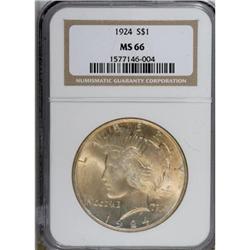 1924 $1 MS66 NGC