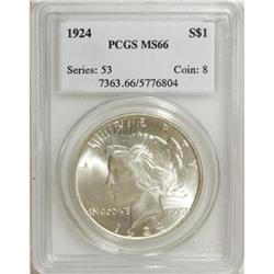 1924 $1 MS66 PCGS