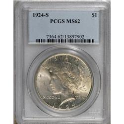 1924-S $1 MS62 PCGS