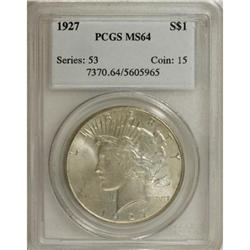 1927 $1 MS64 PCGS