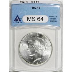 1927 $1 MS64 ANACS