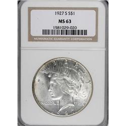 1927-S $1 MS63 NGC