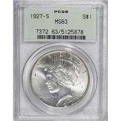 1927-S $1 MS63 PCGS