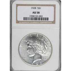 1928 $1 AU58 NGC