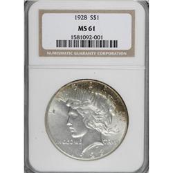 1928 $1 MS61 NGC