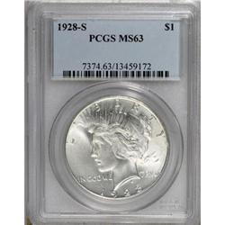 1928-S $1 MS63 PCGS