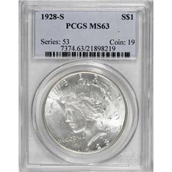 1928-S $1 MS63 PCGS