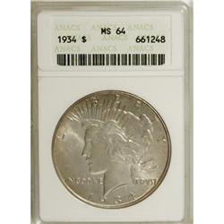1934 $1 MS64 ANACS