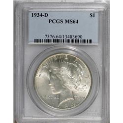 1934-D $1 MS64 PCGS