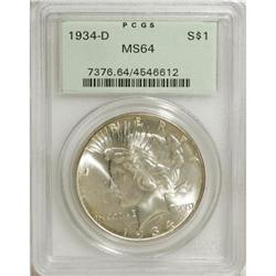 1934-D $1 MS64 PCGS