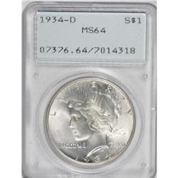 1934-D $1 MS64 PCGS