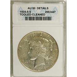 1934-S $1 AU50 ANACS
