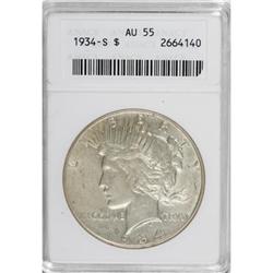 1934-S $1 AU55 ANACS