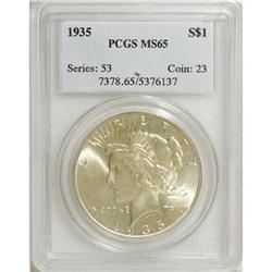 1935 $1 MS65 PCGS
