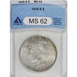 1935-S $1 MS62 ANACS