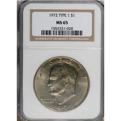 1972 $1 Type One MS65 NGC