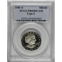 1981-S SBA$ Type Two Deep Cameo PR69 PCGS