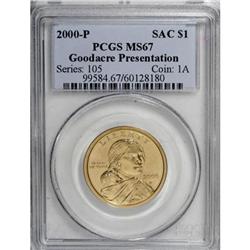 2000-P SAC$1 Goodacre MS67 PCGS