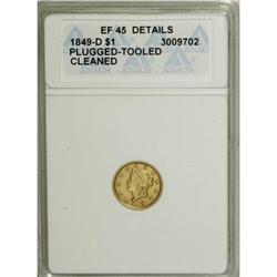 1849-D G$1 XF45 ANACS