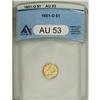 1851-O G$1 AU53 ANACS