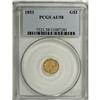1853 G$1 AU58 PCGS