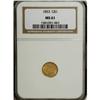 1853 G$1 MS61 NGC