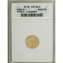 1854 G$1 Type Two XF45 ANACS
