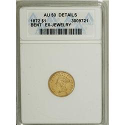 1872 G$1 AU50 ANACS