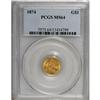 Image 1 : 1874 G$1 MS64 PCGS
