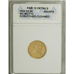 1834 $2 1/2 Classic F15 ANACS