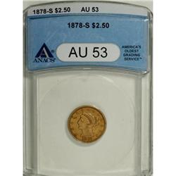 1878-S $2 1/2 AU53 ANACS