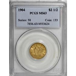 1904 $2 1/2 MS63 PCGS