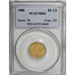 1906 $2 1/2 MS63 PCGS