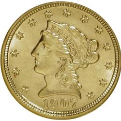 1907 $2 1/2 MS61 ANACS