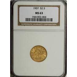 1907 $2 1/2 MS63 NGC