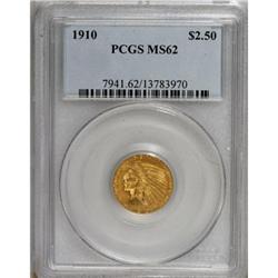 1910 $2 1/2 MS62 PCGS