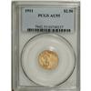 1911 $2 1/2 AU55 PCGS