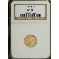 1912 $2 1/2 MS62 NGC