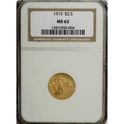 1913 $2 1/2 MS62 NGC