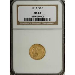 1913 $2 1/2 MS63 NGC