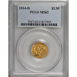 1914-D $2 1/2 MS62 PCGS
