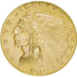 1915 $2 1/2 MS61 NGC