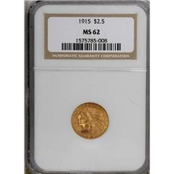 1915 $2 1/2 MS62 NGC