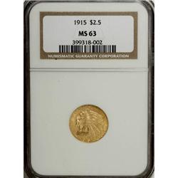 1915 $2 1/2 MS63 NGC